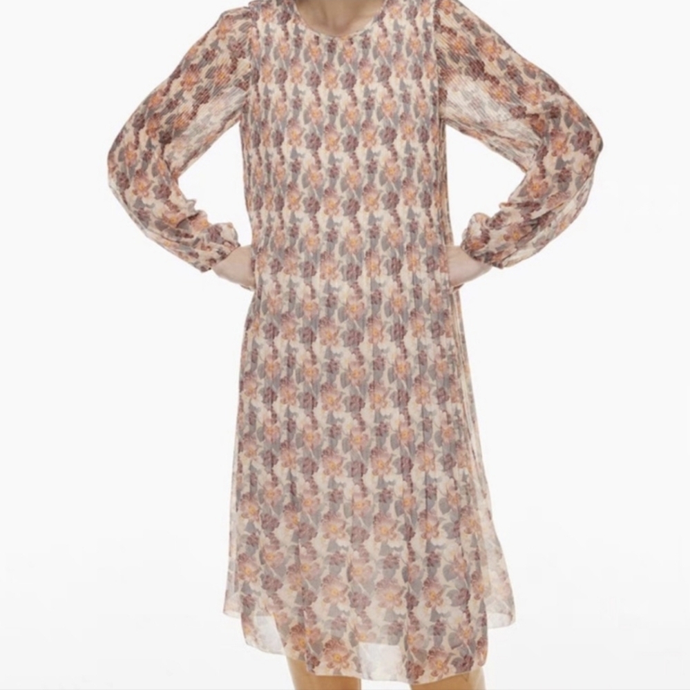 Wilfred Pink Sheath Dress with Bishop Sleeves - Picture 1 of 5